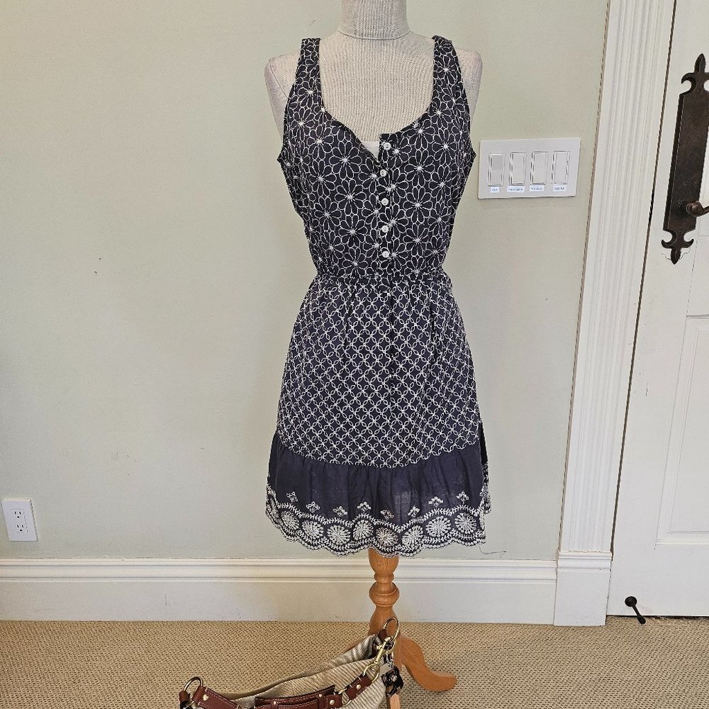 Cino Meadows Blue & White Dress
